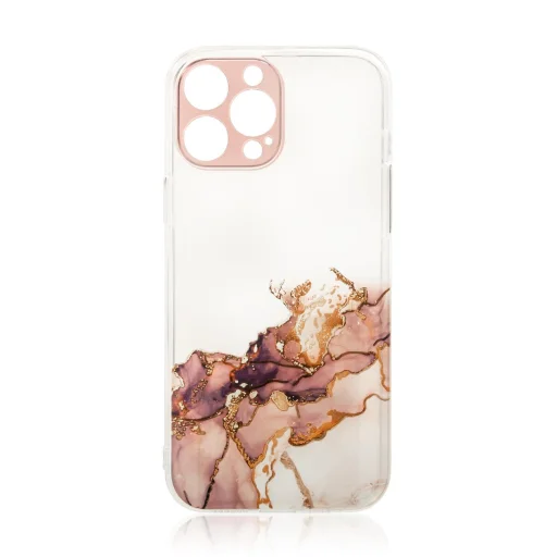 iPhone 13 Pro Max Marble Gel tok barna - 1