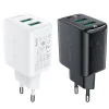 Acefast Töltő Adapter 2 X USB 18W QC 3.0 AFC, FCP fekete  (A33 black) thumbnail