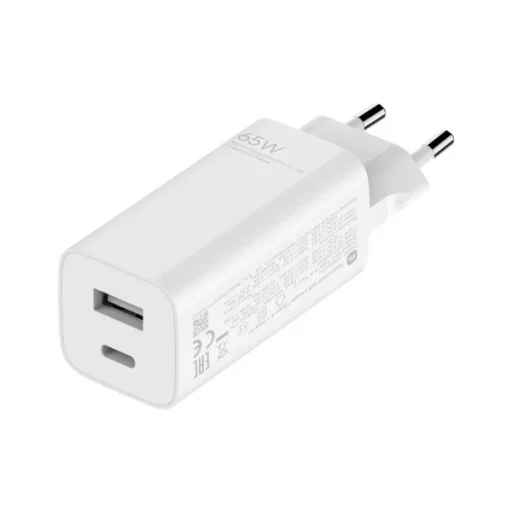 Xiaomi Mi töltő adapter GaN 65W USB/USB Type C fehér - 1