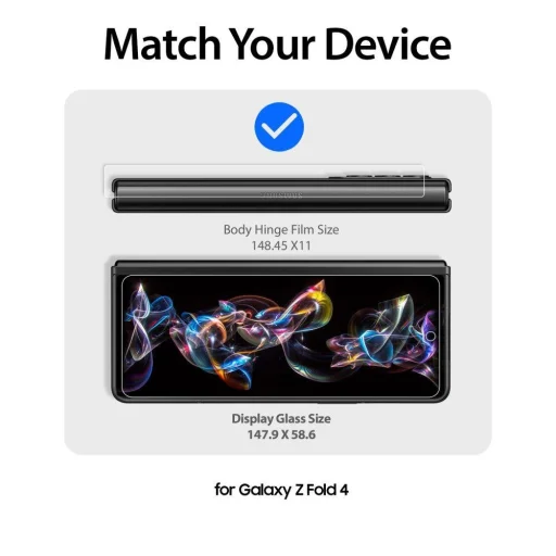 Samsung Galaxy Z Fold 4 Whitestone Dome Glass 2x 9H kijelzővédő üvegfólia UV lámpával - 6