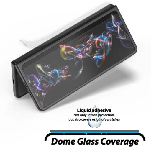Samsung Galaxy Z Fold 4 Whitestone Dome Glass 2x 9H kijelzővédő üvegfólia UV lámpával - 2