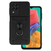 Samsung Galaxy M33 5G Armor tok csúsztatható kamera lencse védővel fekete thumbnail