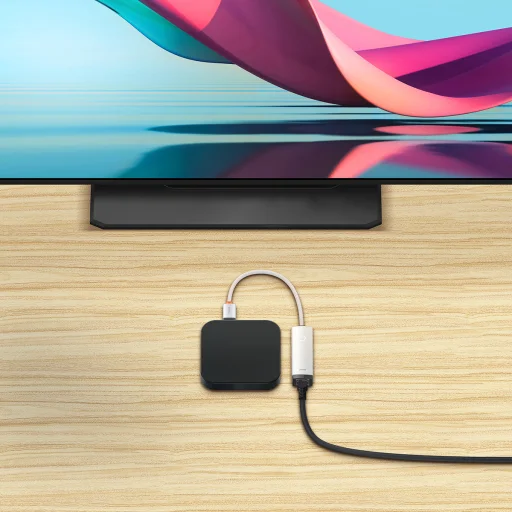 Baseus USB - RJ45 (1000 Mbps) átalakító adapter (WKQX000102) fehér - 11