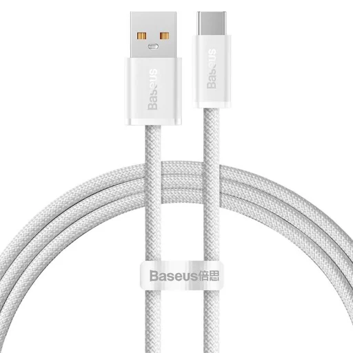 Baseus USB - USB Type C kábel 100W 5A 1m fehér (CALD000602) - 1