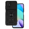 Xiaomi Redmi 10 Armor tok csúsztatható kamera lencse védővel fekete thumbnail