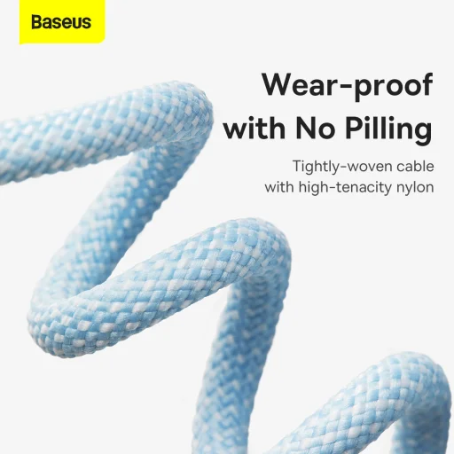 Baseus USB - USB Type C kábel 100W 5A 1m kék (CALD000603) - 15