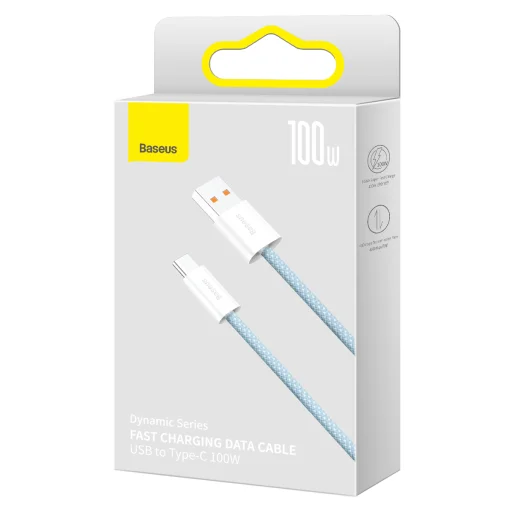 Baseus USB - USB Type C kábel 100W 5A 1m kék (CALD000603) - 17