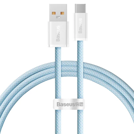 Baseus USB - USB Type C kábel 100W 5A 1m kék (CALD000603) - 1