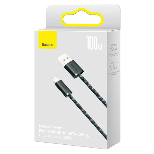 Baseus USB - USB Type C kábel 100W 5A 2m szürke (CALD000716) - 14