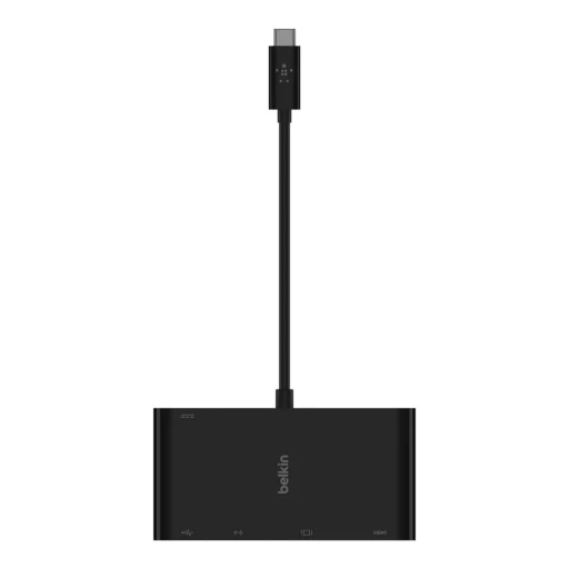 Belkin USB-C Multimédia + töltőadapter, HUB elosztó (ETHERNET - HDMI - VGA - USB-A) (100W PD) fekete (AVC004BTBK) - 2