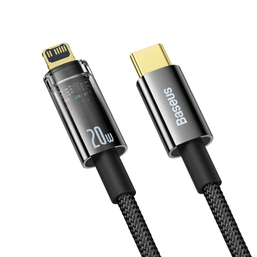 Baseus USB Type C - Lightning kábel 20W 1m (CATS000001) fekete - 15