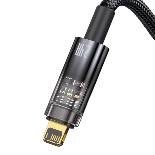 Baseus USB - Lightning kábel 2.4A 1m (CATS000401) fekete - 17