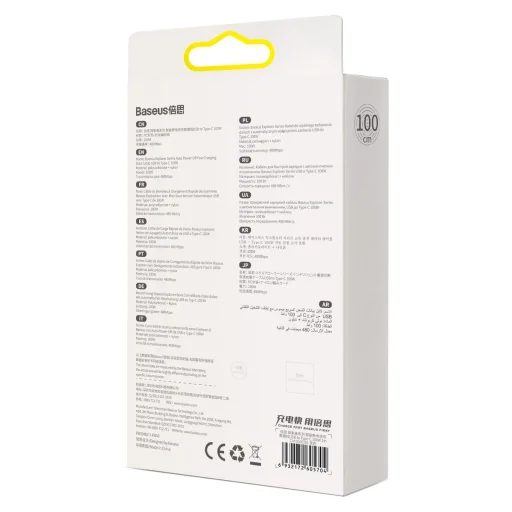 Baseus USB - USB Type C kábel 100W 6A 1m (CATS000201) fekete - 7
