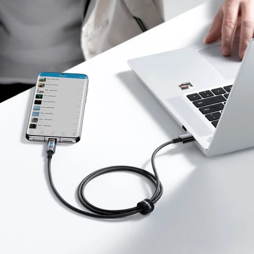 Baseus USB - USB Type C kábel 100W 6A 2m (CATS000301) fekete - 7