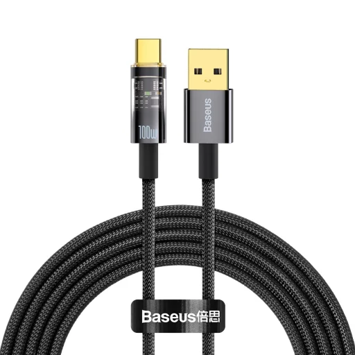 Baseus USB - USB Type C kábel 100W 6A 2m (CATS000301) fekete - 1