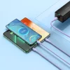 Baseus 3 az 1-ben USB - USB Type C, Lightning, Micro USB kábel 100W 6A 1.2m (CASS030005) lila - 5