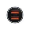 Baseus Golden Contactor Max Autós szivargyújtós töltő 2XUSB - QC PD 60W (CGJM000013) sötétszürke - 14