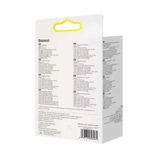 Baseus Compact hálózati töltő 3XUSB - 17W (CCXJ020101) fekete - 11