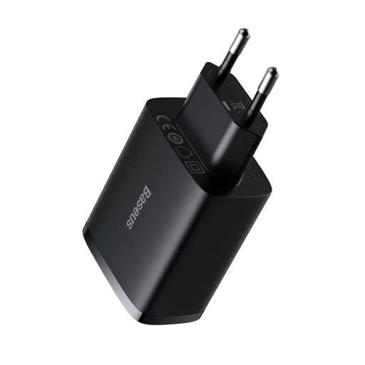 Baseus Compact hálózati töltő 3XUSB - 17W (CCXJ020101) fekete - 14