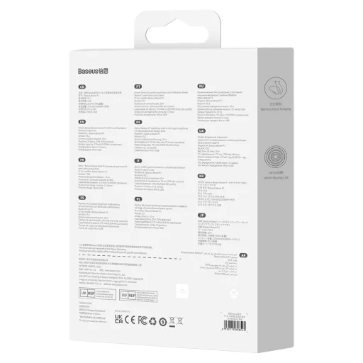 Baseus BOWIE P1 vezeték nélküli Bluetooth fülhallgató (NGPB000001) fekete - 7