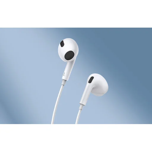 Baseus Encok H17 vezetékes fülhallgató (NGCR020002) fehér 3.5mm jack - 4