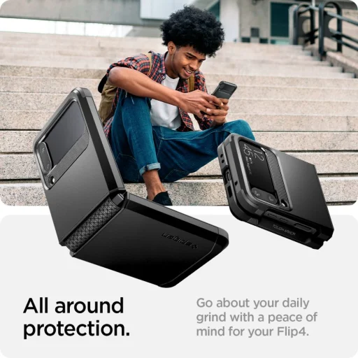 Samsung Galaxy Z Flip 4 Spigen Tough Armor tok fekte - 10
