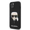 iPhone 13 Karl Lagerfeld KLHMP13MSLKHBK Karl Head MagSafe szilikon tok fekete thumbnail