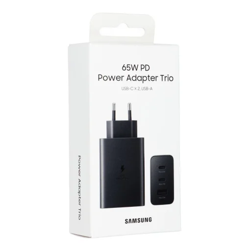 Samsung Trio hálózati töltő adapter 65W fekete (EP-T6530NBE) - 4