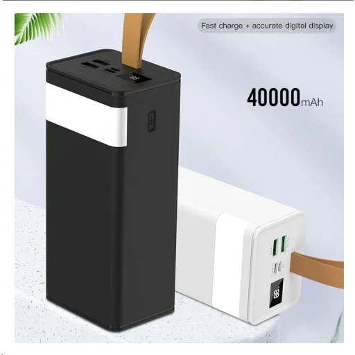 XO Design PR130 Powerbank 40000mAh 22,5W Quick Charge 3.0 fekete - 2