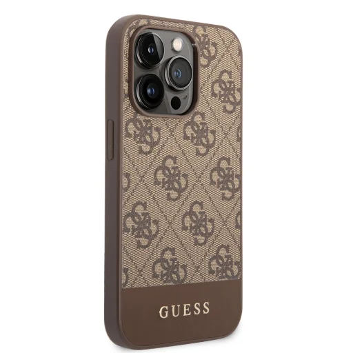 iPhone 14 Pro Guess 4G Stripe tok barna (GUHCP14LG4GLBR) - 3