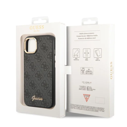 iPhone 14 Guess PC/TPU 4G Metal Camera Outline tok fekete (GUHCP14SHG4SHK) - 6