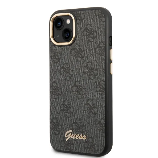 iPhone 14 Guess PC/TPU 4G Metal Camera Outline tok fekete (GUHCP14SHG4SHK) - 1