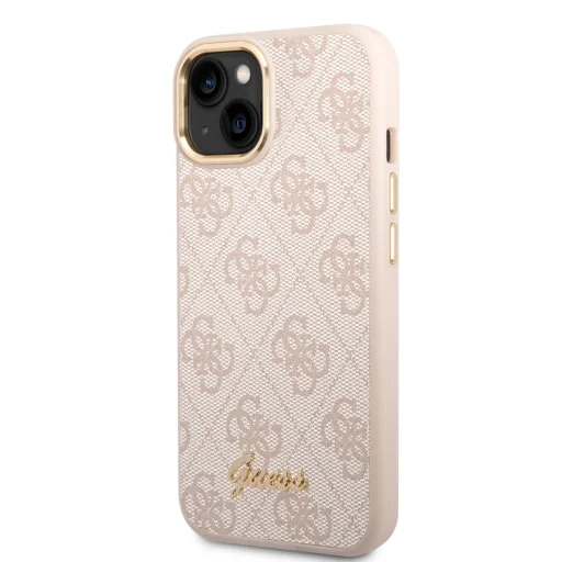 iPhone 14 Guess PC/TPU 4G Metal Camera Outline tok rózsaszín (GUHCP14SHG4SHP) - 1