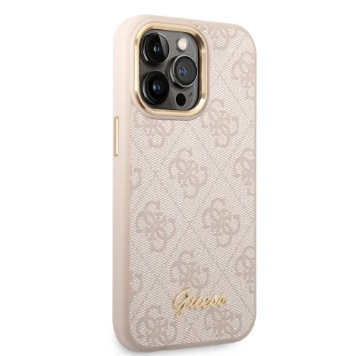 iPhone 14 Pro Max Guess PC/TPU 4G Metal Camera Outline tok rózsaszín (GUHCP14XHG4SHP) - 6