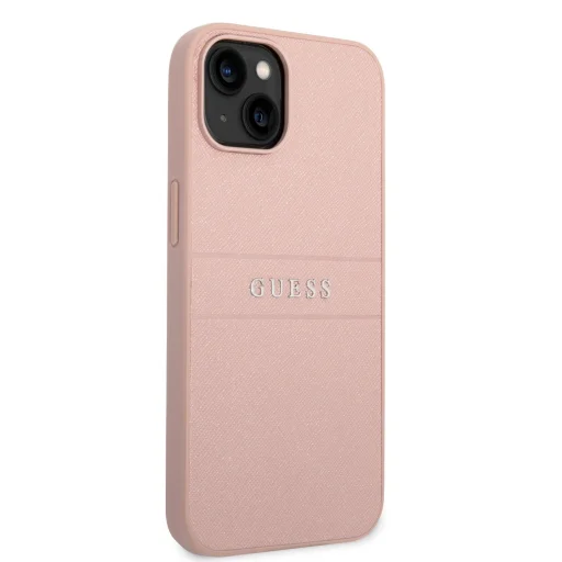 iPhone 14 Plus Guess PU Leather Saffiano tok rózsaszín (GUHCP14MPSASBPI) - 5
