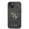 iPhone 14 Guess PU 4G Metal Logo tok szürke (GUHCP14S4GMGGR) thumbnail