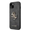 iPhone 14 Guess PU 4G Metal Logo tok szürke (GUHCP14S4GMGGR) thumbnail