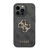 iPhone 14 Pro Guess PU 4G Metal Logo tok szürke (GUHCP14L4GMGGR) thumbnail