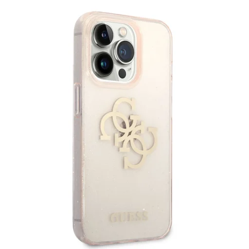 iPhone 14 Pro Guess Big 4G Glitter tok arany (GUHCP14LPCUGL4GGO) - 6