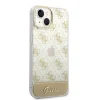 iPhone 14 Plus Guess PC/TPU Peony Glitter Script Logo tok arany (GUHCP14MHG4MHG)