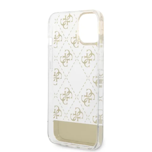 iPhone 14 Plus Guess PC/TPU Peony Glitter Script Logo tok arany (GUHCP14MHG4MHG) - 6