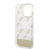 iPhone 14 Pro Guess PC/TPU Peony Glitter Script Logo tok arany (GUHCP14LHG4MHG) - 3