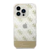 iPhone 14 Pro Guess PC/TPU Peony Glitter Script Logo tok arany (GUHCP14LHG4MHG)