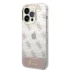 iPhone 14 Pro Guess PC/TPU Peony Glitter Script Logo tok rózsaszín (GUHCP14LHG4MHP) thumbnail