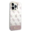 iPhone 14 Pro Guess PC/TPU Peony Glitter Script Logo tok rózsaszín (GUHCP14LHG4MHP) thumbnail