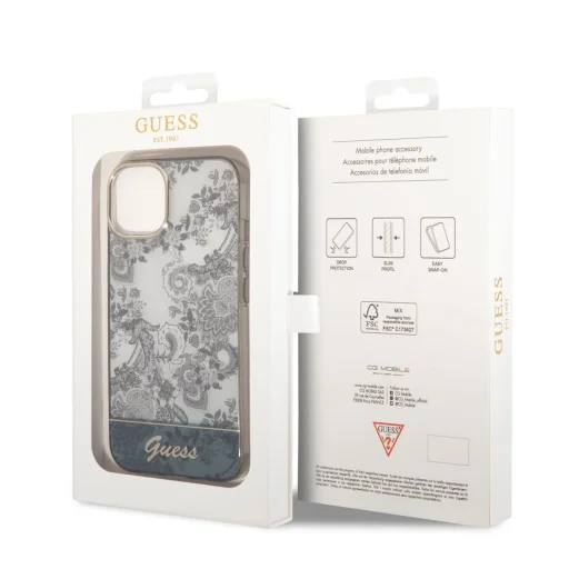 iPhone 14 Plus Guess PC/TPU Toile De Jouy tok szürke (GUHCP14MHGPLHG) - 6