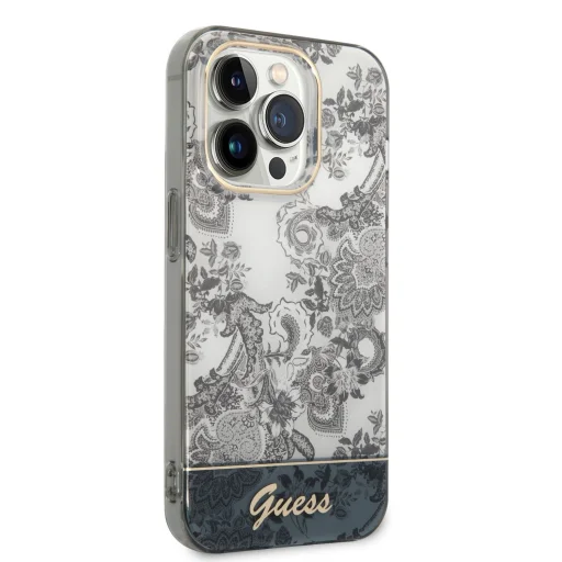 iPhone 14 Pro Guess PC/TPU Toile De Jouy tok szürke (GUHCP14LHGPLHG) - 5