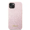 iPhone 14 Plus Guess PC/TPU Glitter Flakes Metal Logo tok rózsaszín (GUHCP14MHGGSHP) thumbnail