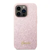 iPhone 14 Pro Max Guess PC/TPU Glitter Flakes Metal Logo tok rózsaszín (GUHCP14XHGGSHP) thumbnail