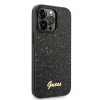 iPhone 14 Pro Guess PC/TPU Glitter Flakes Metal Logo tok fekete (GUHCP14LHGGSHK) thumbnail
